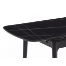 Стол обеденный SIGNAL SENTO черный/черный 120-180/80